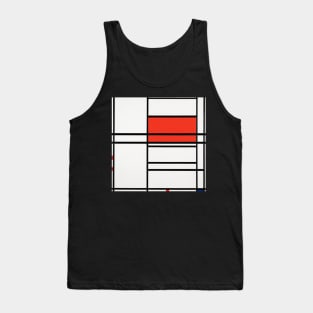 Composition No. 4 with red and blue Tank Top